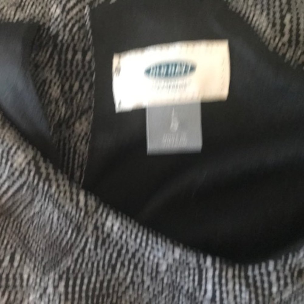 Old Navy long black white flowing dress spag strap - Picture 4 of 4